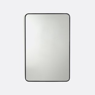 Rechthoekige spiegel, metaal, breedte 60 x hoogte 90 cm, IODUS