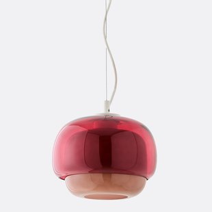 Hanglamp in gekleurd glas, Ø21,5 cm, Kinoko