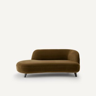 Slaapbank, fluweel, ROSEBURY, ontwerp Emmanuel Gallina