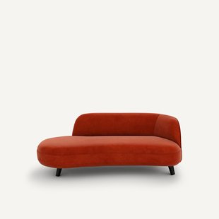 Slaapbank, fluweel, ROSEBURY, ontwerp Emmanuel Gallina