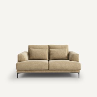 2-zits bank in stonewashed fluweel, Marsile