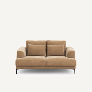 2-zits bank in stonewashed fluweel, Marsile