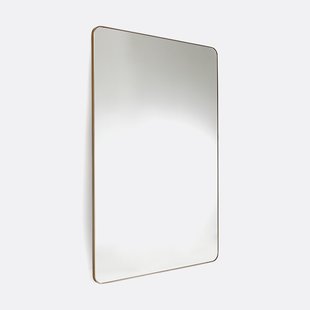 Rechthoekige metalen spiegel, breedte 80 x hoogte 120 cm, IODUS