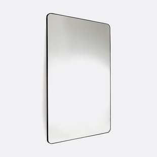 Rechthoekige metalen spiegel, breedte 80 x hoogte 120 cm, IODUS