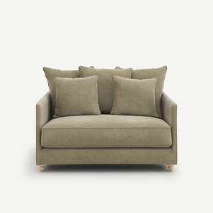 2-zits slaapbank in stonewashed fluweel, Lazare