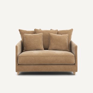 2-zits slaapbank in stonewashed fluweel, Lazare