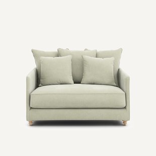 2-zits slaapbank in stonewashed fluweel, Lazare