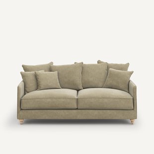 3-zits slaapbank in stonewashed fluweel, Lazare