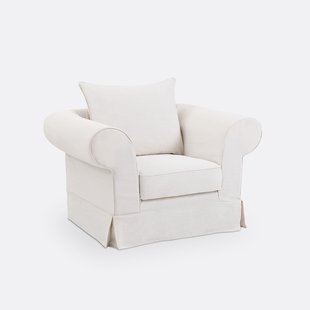 Fauteuil, afneembare hoes, in dik linnen, superieur comfort, ADELIA