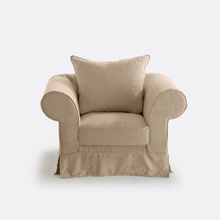 Fauteuil, afneembare hoes, in dik linnen, superieur comfort, ADELIA