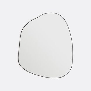 Organische vorm spiegel, lengte 88,9 cm, hoogte 74,6 cm, ORNICA