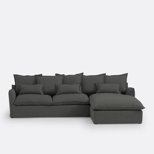 4-zits hoekbank in polyester, ODNA