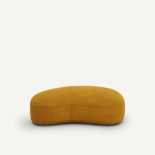 Fluwelen poef, ROSEBURY, ontwerp Emmanuel Gallina
