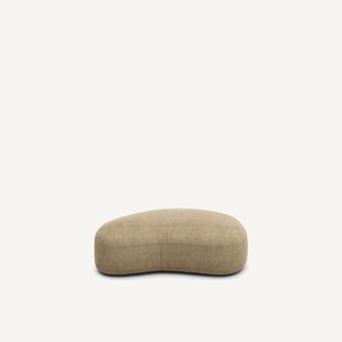 Poef van stonewashed fluweel, ROSEBURY, ontwerp Emmanuel Gallina