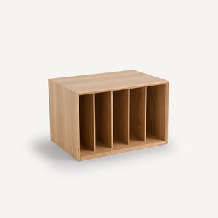 Kast voor vinylplaten B60xD42 cm eikenfineer Archivita XL