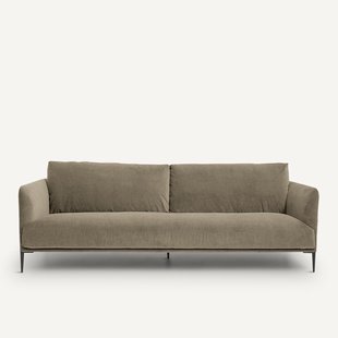 3- of 4-zitsbank in stonewashed fluweel, Oscar, ontwerp Emmanuel Gallina