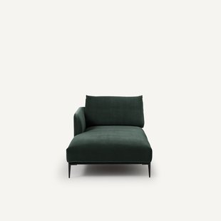 Fluwelen longchair, Oscar, ontwerp Emmanuel Gallina