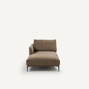 Fluwelen longchair, Oscar, ontwerp Emmanuel Gallina