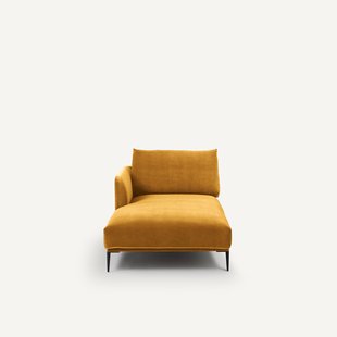 Fluwelen longchair, Oscar, ontwerp Emmanuel Gallina