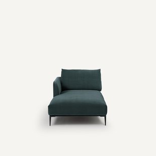 Fluwelen longchair, Oscar, ontwerp Emmanuel Gallina