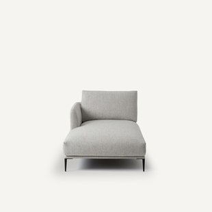 Longchair van gemêleerde bouclé, Oscar ontwerp Emmanuel Gallina