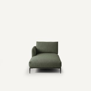 Longchair van gemêleerde bouclé, Oscar ontwerp Emmanuel Gallina