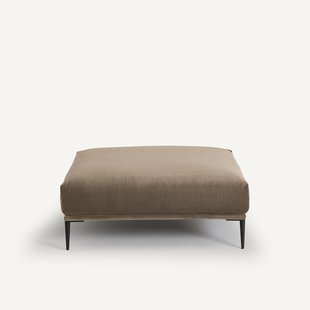 XL fluwelen poef, Oscar, ontwerp Emmanuel Gallina