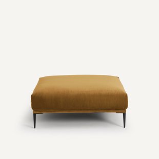 XL fluwelen poef, Oscar, ontwerp Emmanuel Gallina
