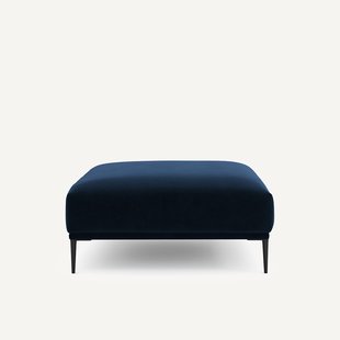 XL fluwelen poef, Oscar, ontwerp Emmanuel Gallina