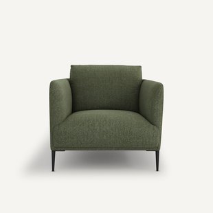 Fauteuil in gemêleerde badstof, Oscar, Emmanuel Gallina