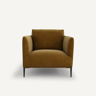 Fluwelen fauteuil, Oscar, ontwerp Emmanuel Gallina