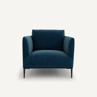 Fluwelen fauteuil, Oscar, ontwerp Emmanuel Gallina