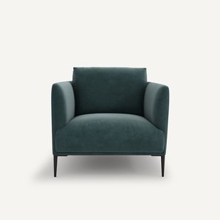 Fluwelen fauteuil, Oscar, ontwerp Emmanuel Gallina