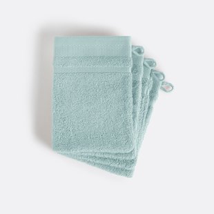 Set van 4 washandjes van gekamd katoenen van 600 g/m², KHEOPS