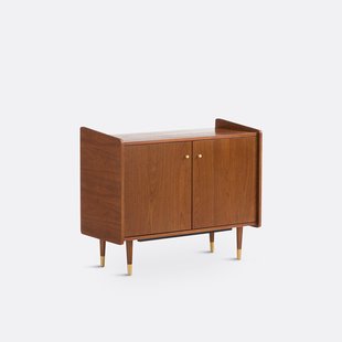 Klein vintage buffetkast in fineernotenhout, Ronda