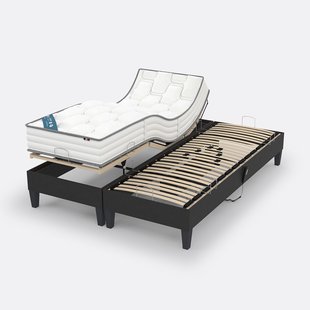 Relaxbed met matras met 580 veren, 5 zones, stevige ondersteuning
