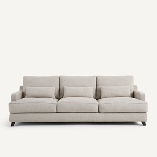 Sofa 3- of 4-zits, structuur viscose/linnen, Alwine