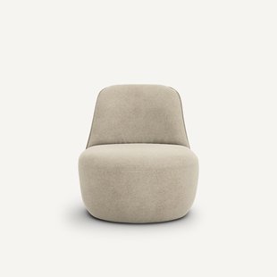 Draaifauteuil in fluweel/linnen, Rosebury