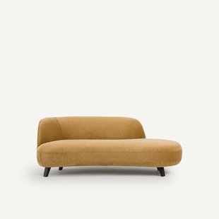 Dormeuse in linnen fluweel, Rosebury, ontwerp door Emmanuel Gallina