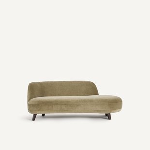 Dormeuse in linnen fluweel, Rosebury, ontwerp door Emmanuel Gallina