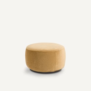 XL voetenbank in linnen fluwelen, Rosebury, ontwerp door Emmanuel Gallina