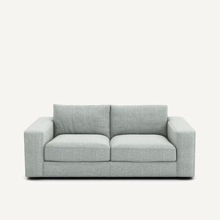 Compacte 3-zitsbank in gevlekt canvas, Skander