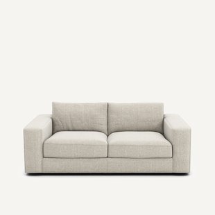 Compacte 3-zitsbank in gevlekt canvas, Skander