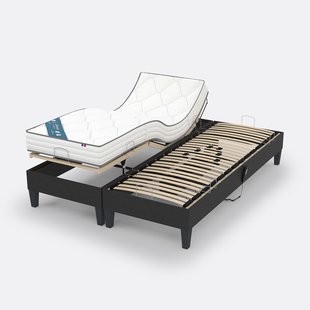 Elektrisch bed en stevige schuimmatras met traagschuim