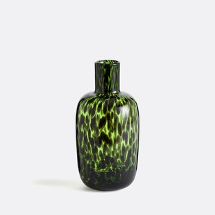 Gevlekte vaas in glas H30 cm, Fauvita