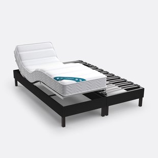 Matras met 580 veren, stevige ondersteuning, zacht ligcomfort