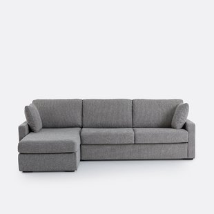 4-zits hoekbank, omvormbaar, gemêleerde structuurstof, Comfort Bultex®, TIMOR