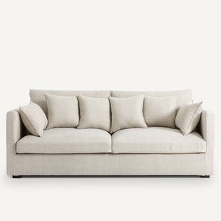 Sofa, 3, 4 of 5 zits, van katoen en linnen, NÉO KINKAJOU