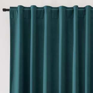 Thermisch gordijn in fluweel met verdekte lussen, Velvet