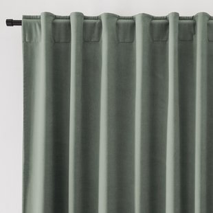 Thermisch gordijn in fluweel met verdekte lussen, Velvet